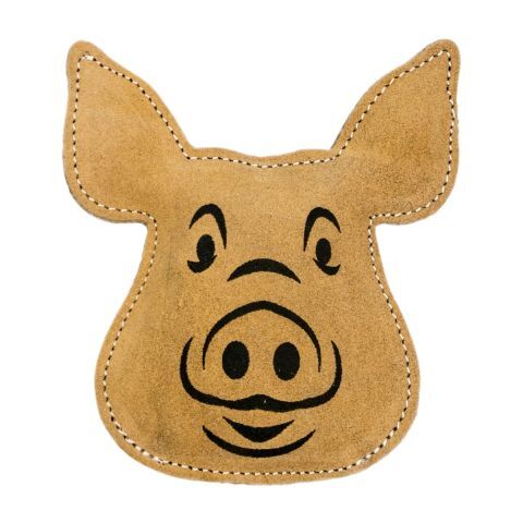 Territory Pet Natural Leather Pig Dog Toy