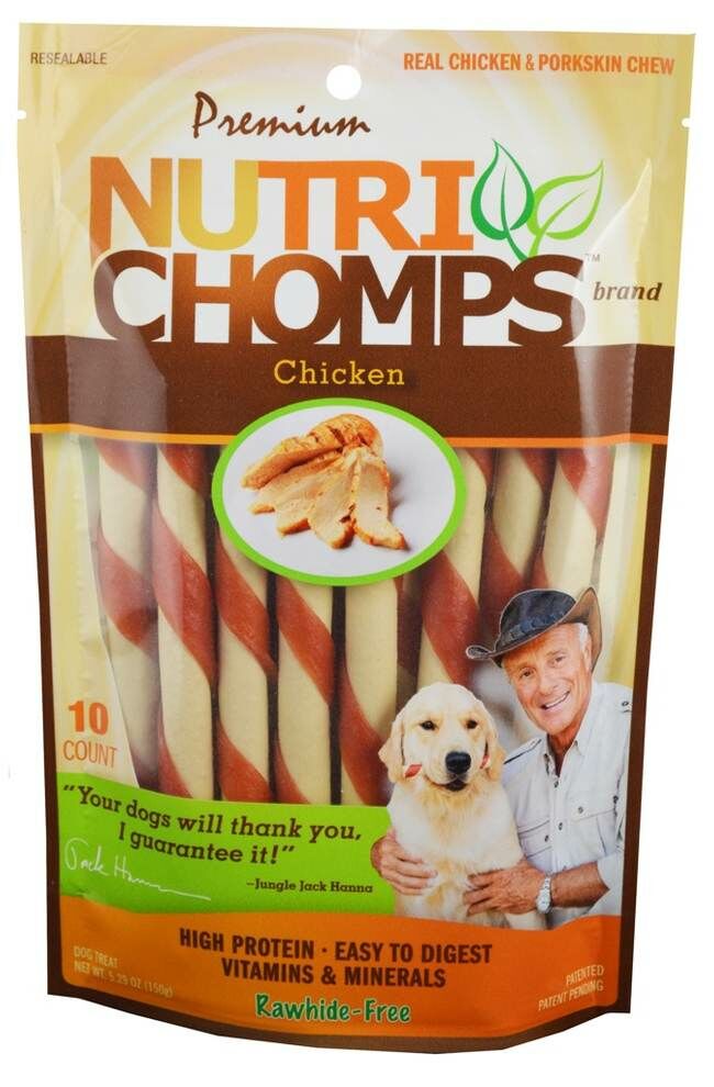 NutriChomps Chicken Mini Twist - Chicken, 10 Count