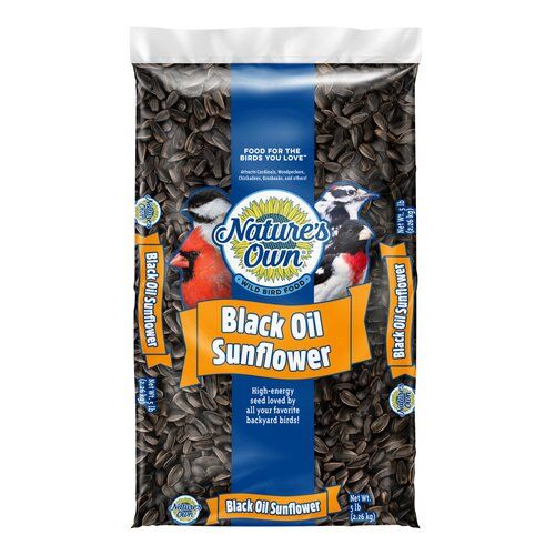 Nature's Own Black Oil Sunflower Bird Seed, 5-Lb