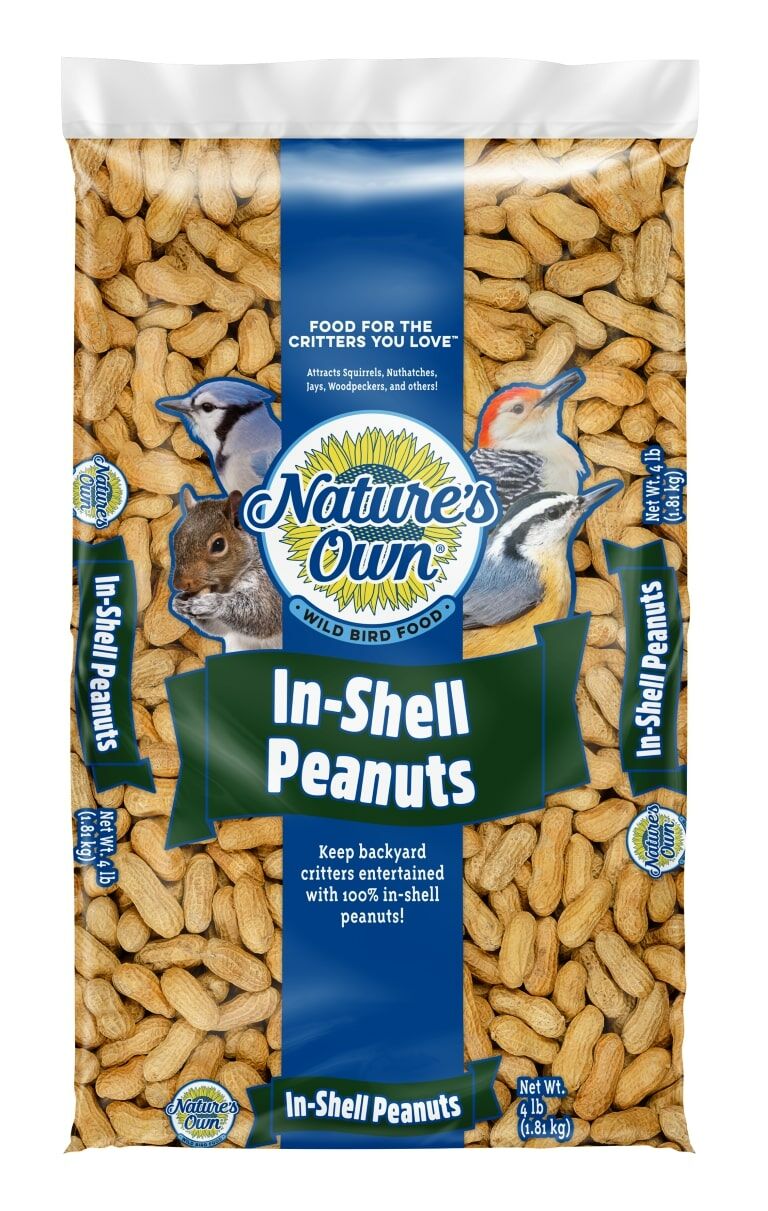 Nature's Own In-Shell Peanuts Bird Seed, 4-Lb