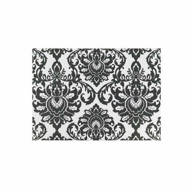 Evergreen Damask Layering Mat - Black