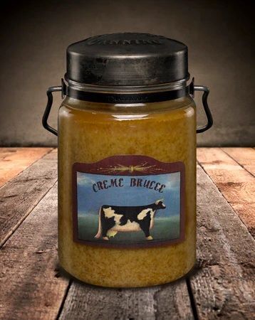 McCall's Candles Crème Brulee Classic Jar Candle, 26-Oz