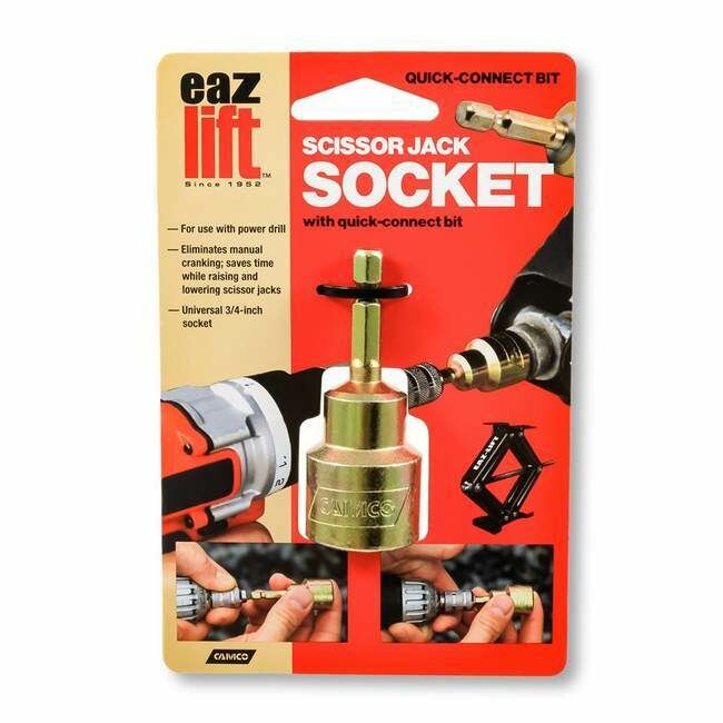 Camco 3/4 in Quick Connect Scissor Jack Socket Drill Adapter