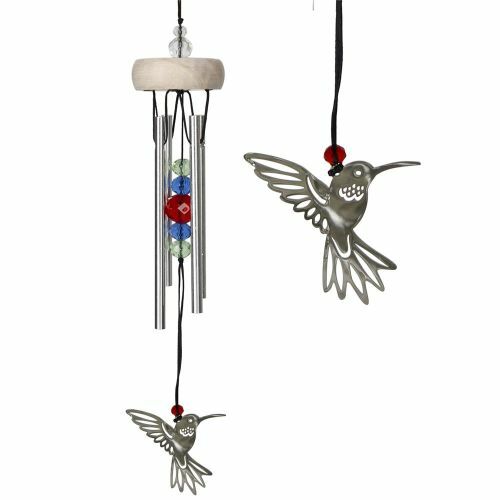 Woodstock Chimes Hummingbird Chime, 7.5 in, Aluminum