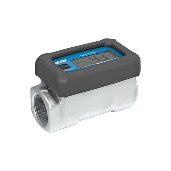Great Plains Industries Turbine Flow Meter Battery Powered, 3/4-In X 1 1/2-In