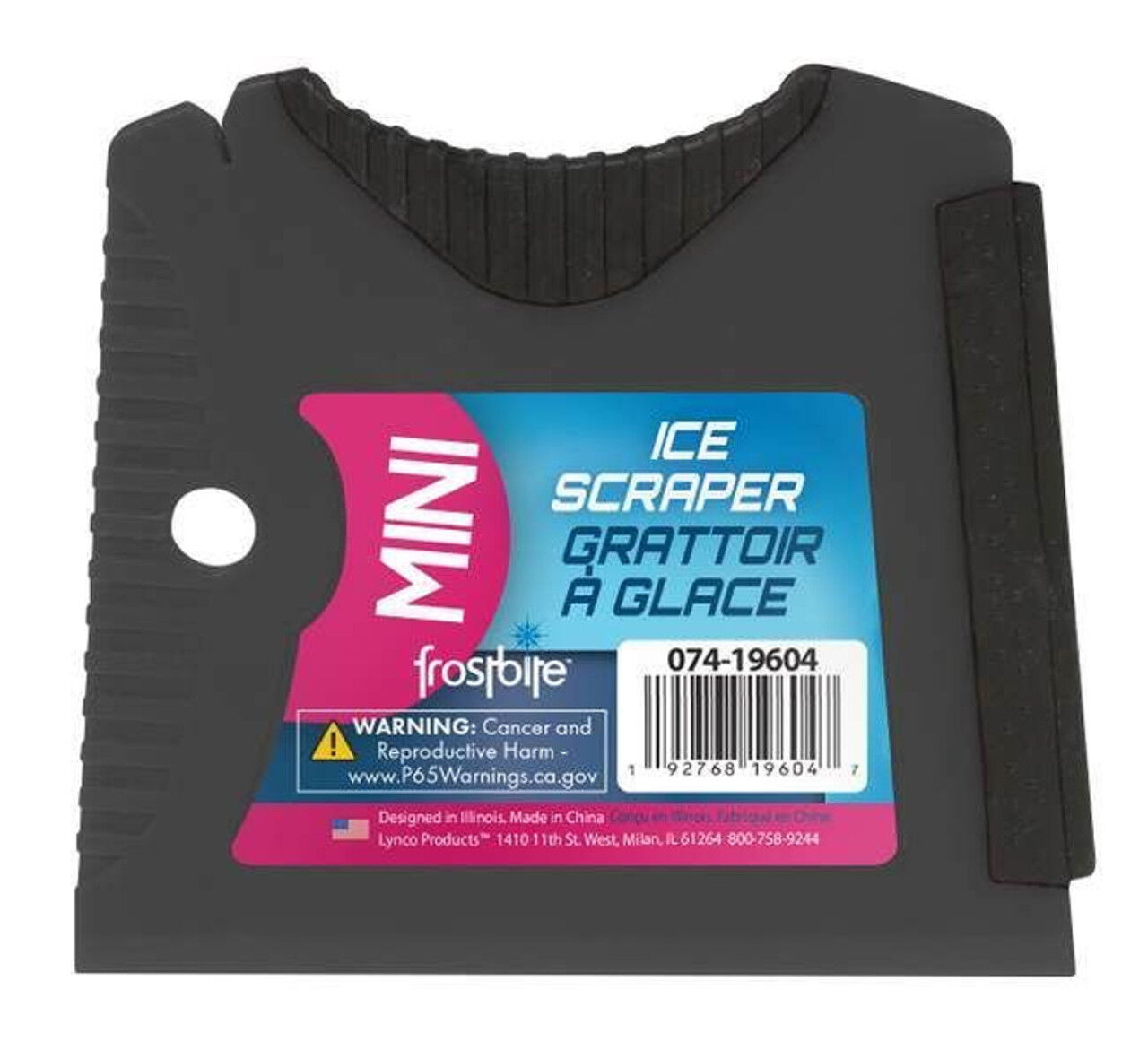 Frostbite Mini Ice Scraper Assorted Colors, 4-In