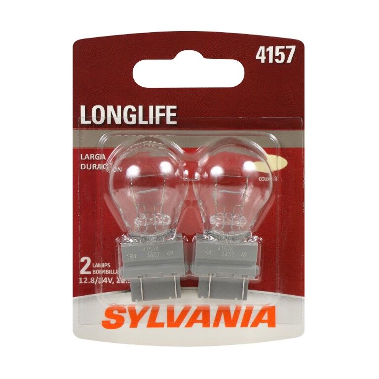 Sylvania Automotive 4157 Long Life Mini Bulb, 2-Pk
