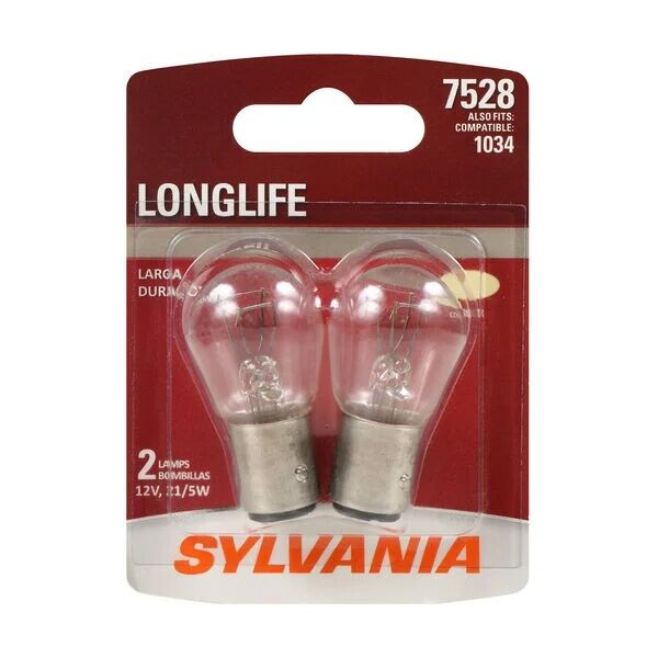 Sylvania 7528 Long Life Mini Bulb, 2-Pk