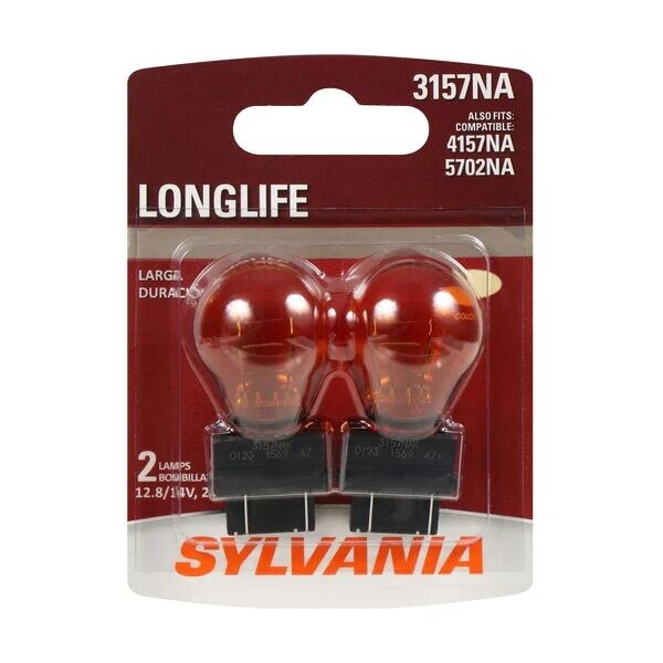 Sylvania 3157A Long Life Mini Bulb, 2-Pk