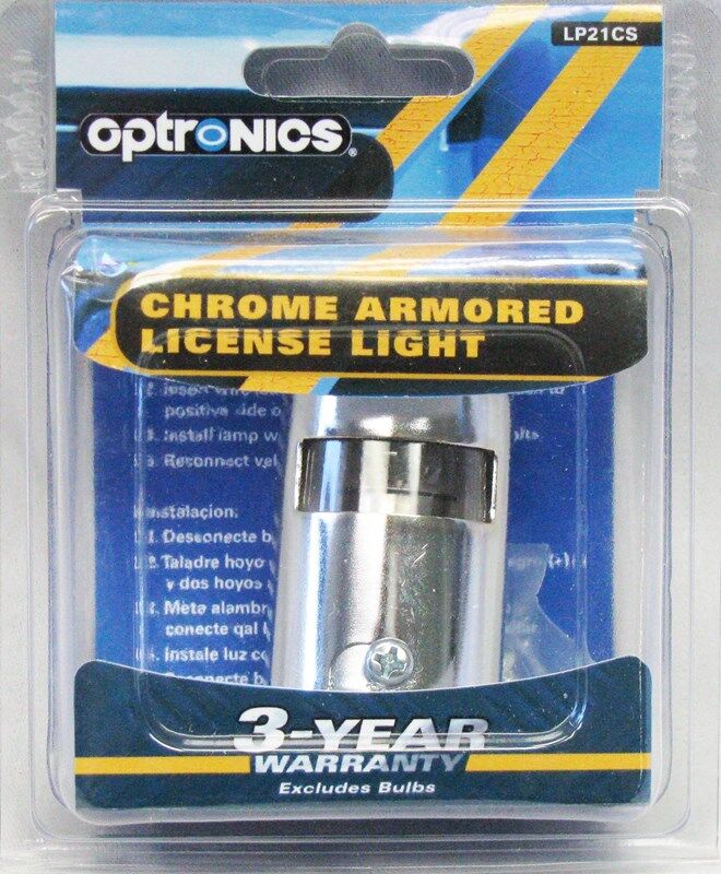 Optronics Chrome Armored License Light