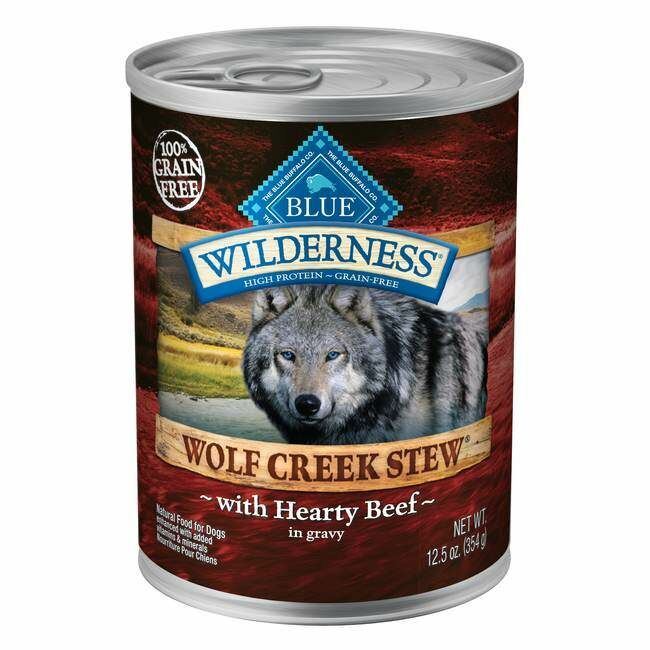 Blue Buffalo Wilderness Wolf Creek Stew Adult Dog Hearty Beef Stew, 12.5-Oz