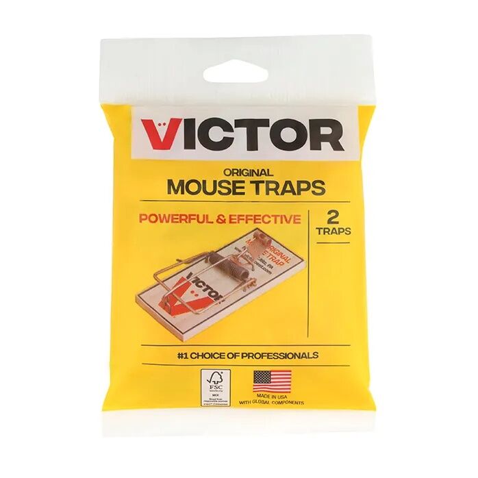 Victor Traps Metal Pedal Mouse Trap, 2-Pk. - 11 oz