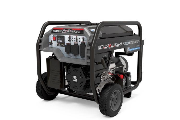 Black Diamond Electric Start Home Backup Portable Generator with CO Shield, 9500-Watt