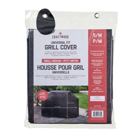 Craftworx Universal Premium Small/Medium Grill Cover, 55 X 20 X 40-In