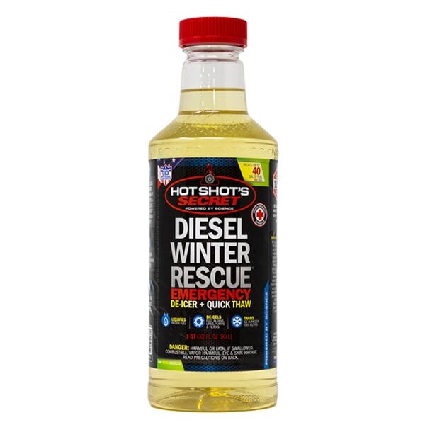 Hot Shot's Secret Diesel Winter Rescue Emergency De-Icer + Quick Thaw, 1-Qt