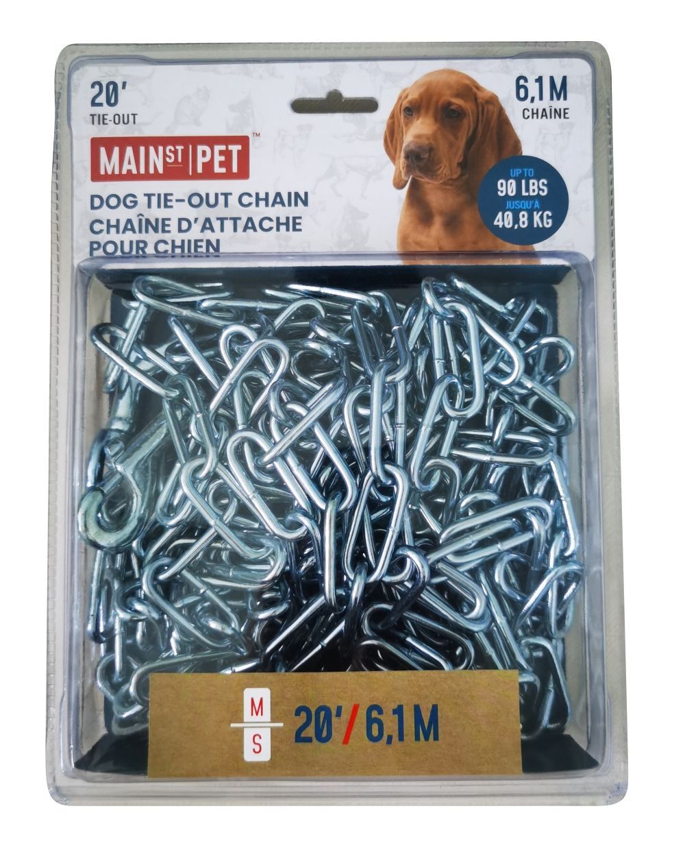 Main St. Pet 20-Ft Dog Tie-Out Chain
