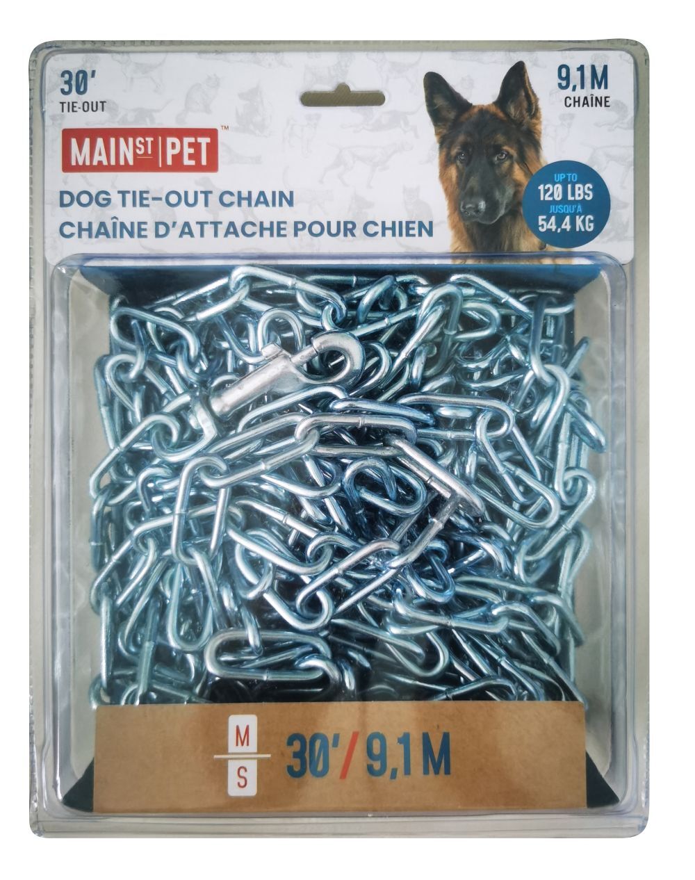 Main St. Pet 30-Ft Dog Tie-Out Chain