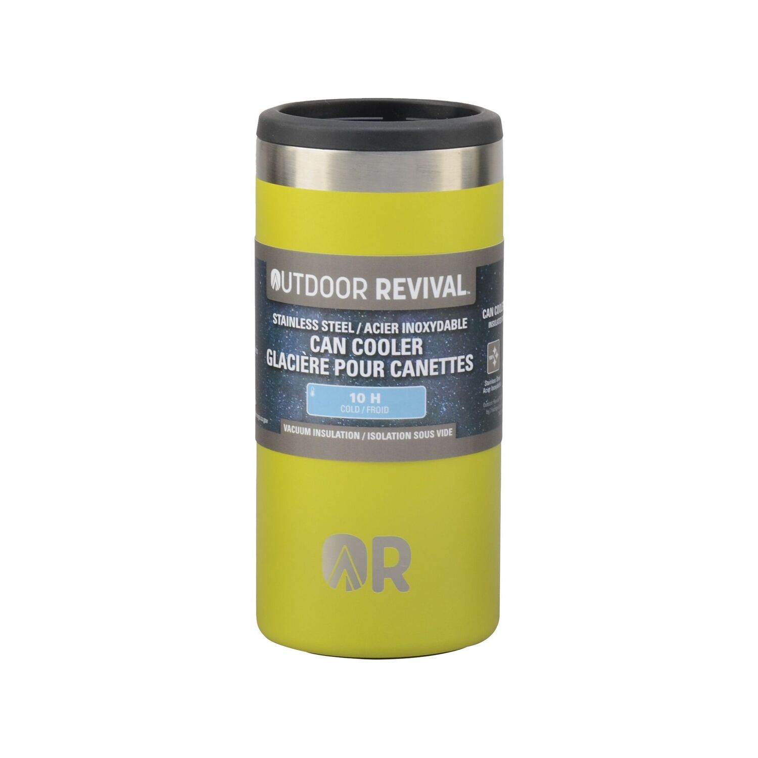 Outdoor Revival Stainless Steel Lime Green Can Cooler, 12-Oz