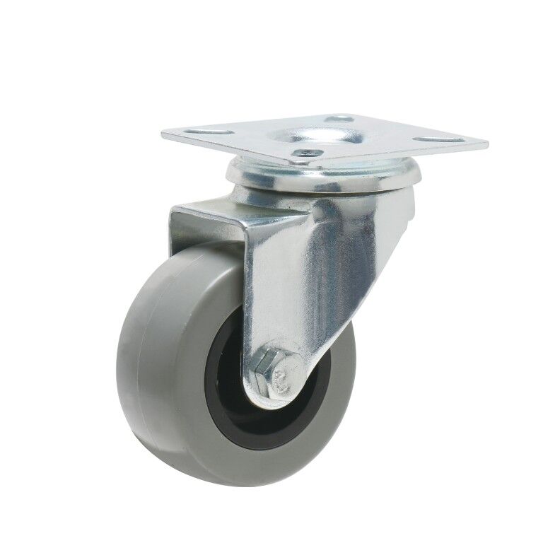 Precision Caster & Wheels Swivel Plate Polyurethane Caster, 2-In