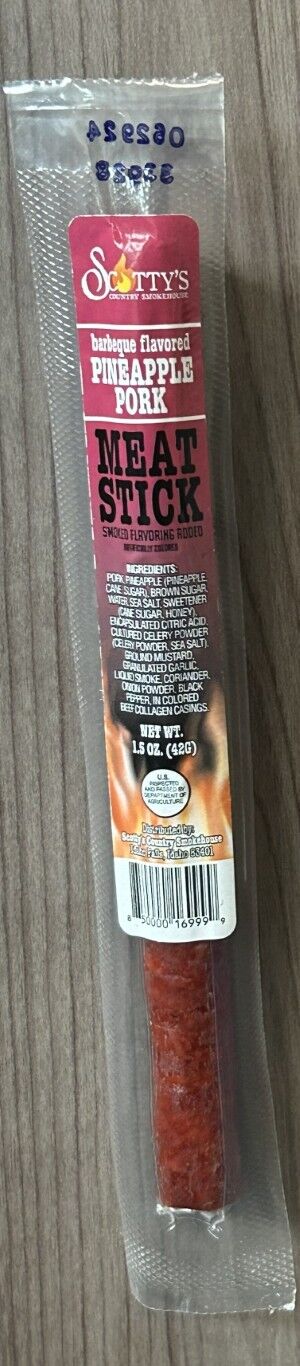 Scotty's BBQ Pineapple Pork Meat Sticks, 1.5-Oz