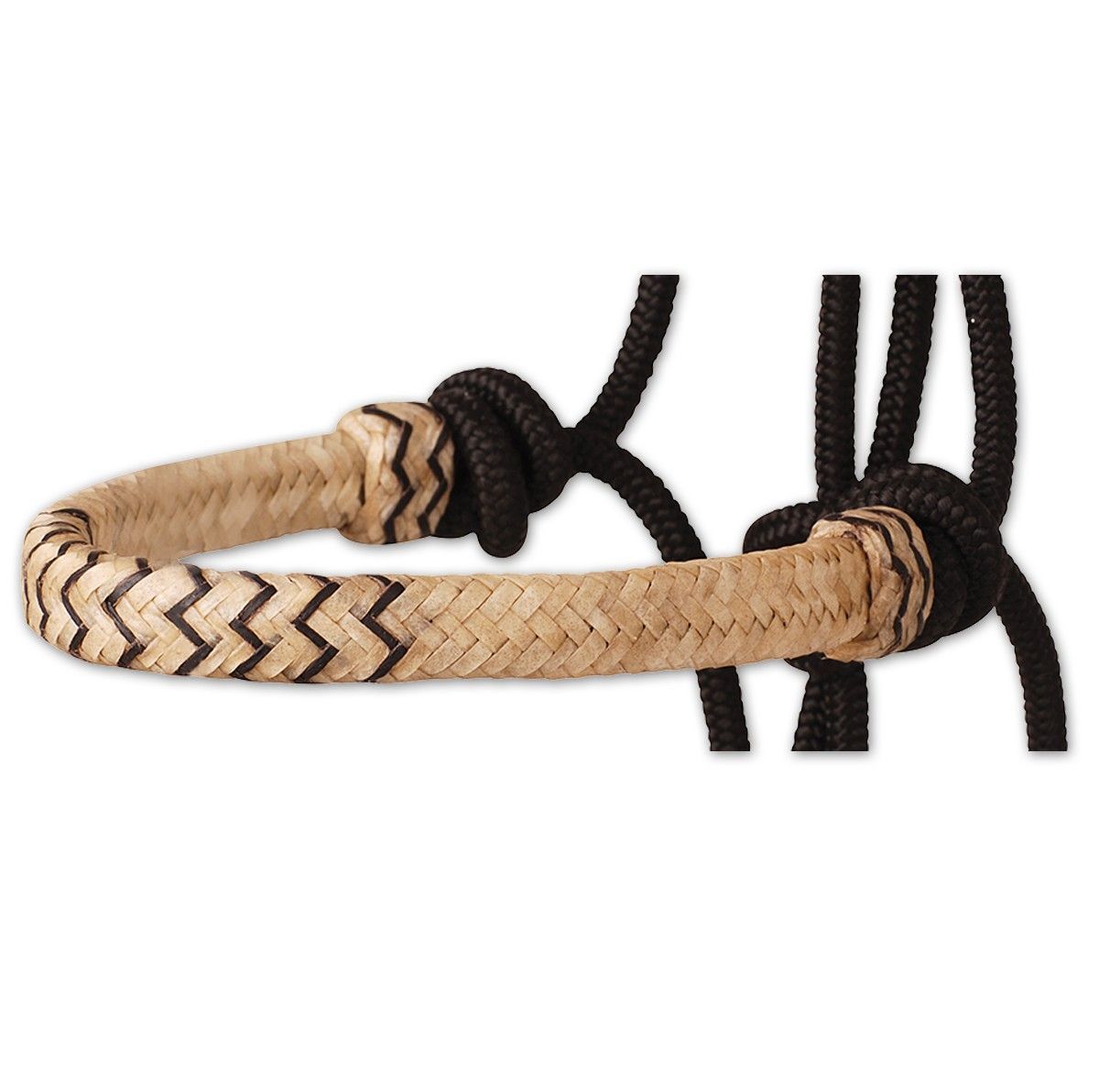 Classic Equine Braided Inlaid Rawhide Rope Halter