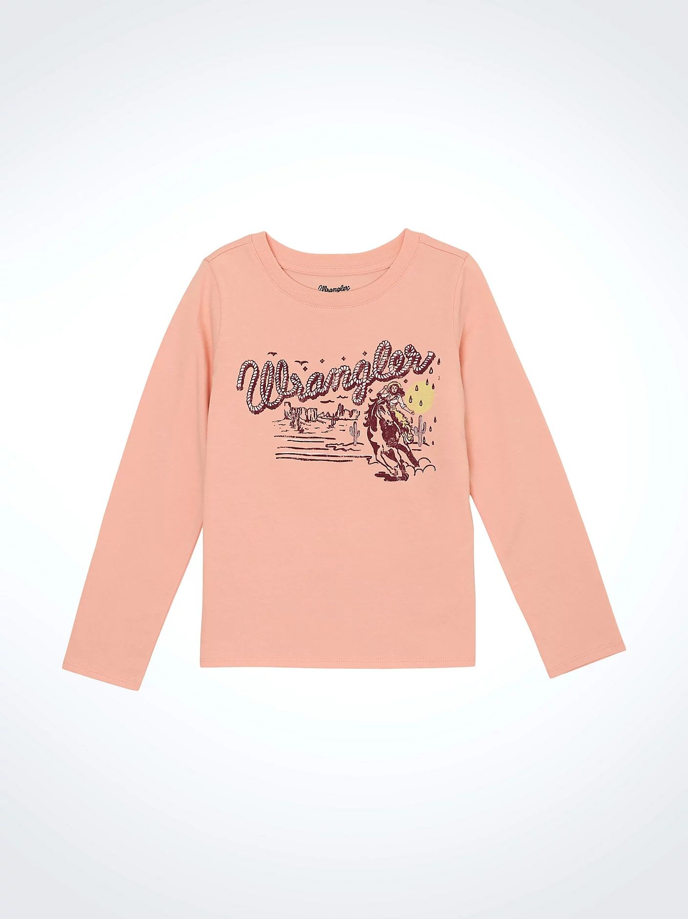Wrangler Girl's Long Sleeve Cowgirl Graphic T-Shirt