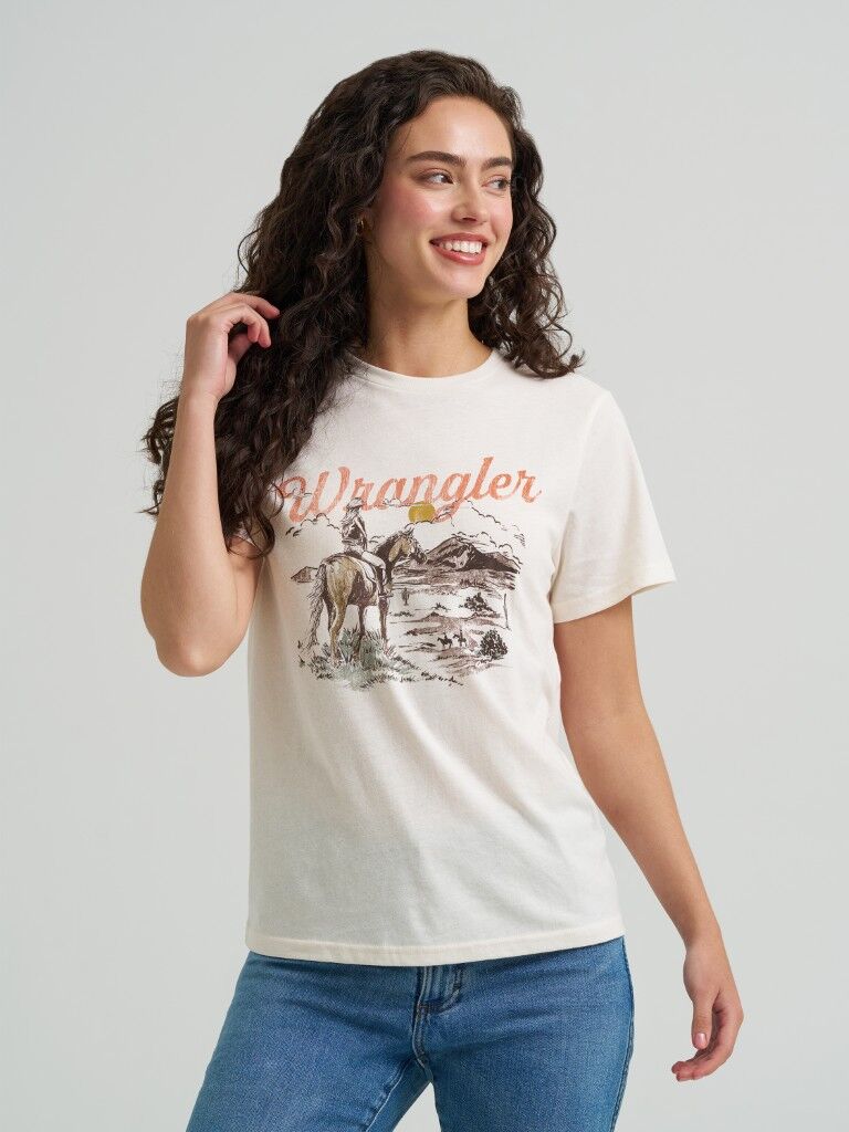 Wrangler Women's Western Graphic Regular Fit T-Shirt