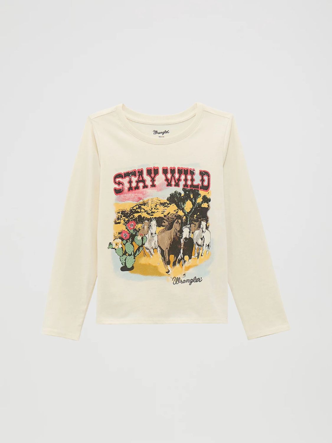Wrangler Girl's Long Sleeve Western Graphic T-Shirt