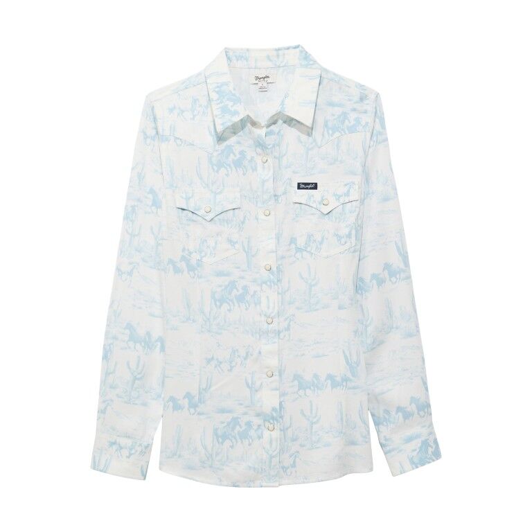 Wrangler Women's Americana Western Snap Shirt