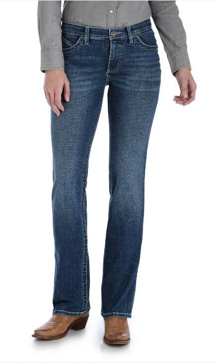 Wrangler Women's Ultimate Riding Jean Willow Mid-Rise Bootcut Jean