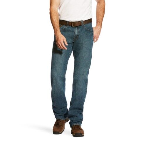Ariat Men's Rebar M4 Relaxed DuraStretch Basic Bootcut Jean