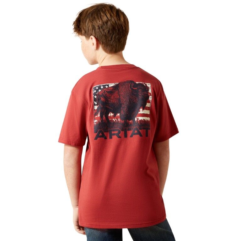Ariat Boy's Ariat Buffalo Flag T-Shirt