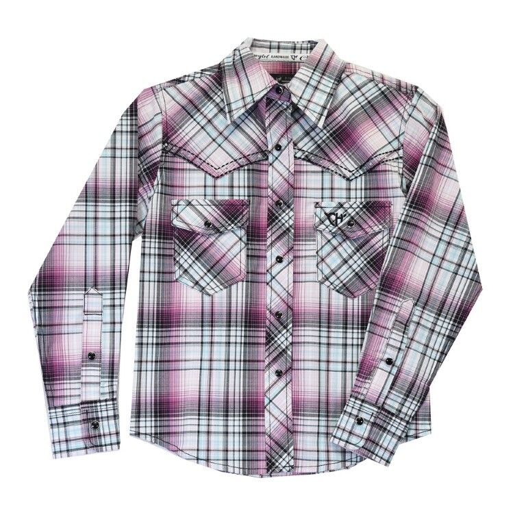 Cowboy Hardware Girl's Paisley Long Sleeve Snap Shirt