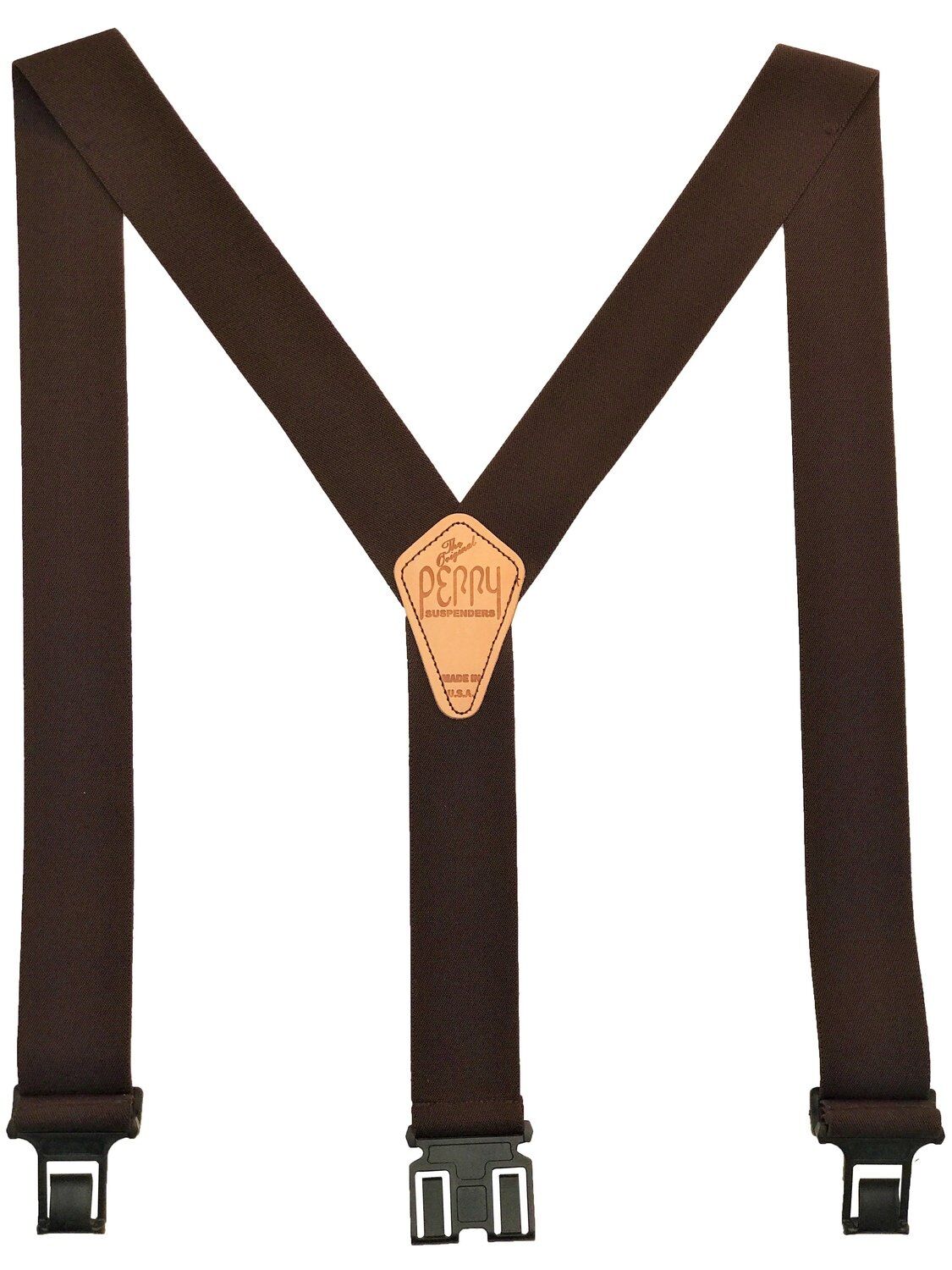 Perry Suspenders Men's Original Perry Suspenders in Brown