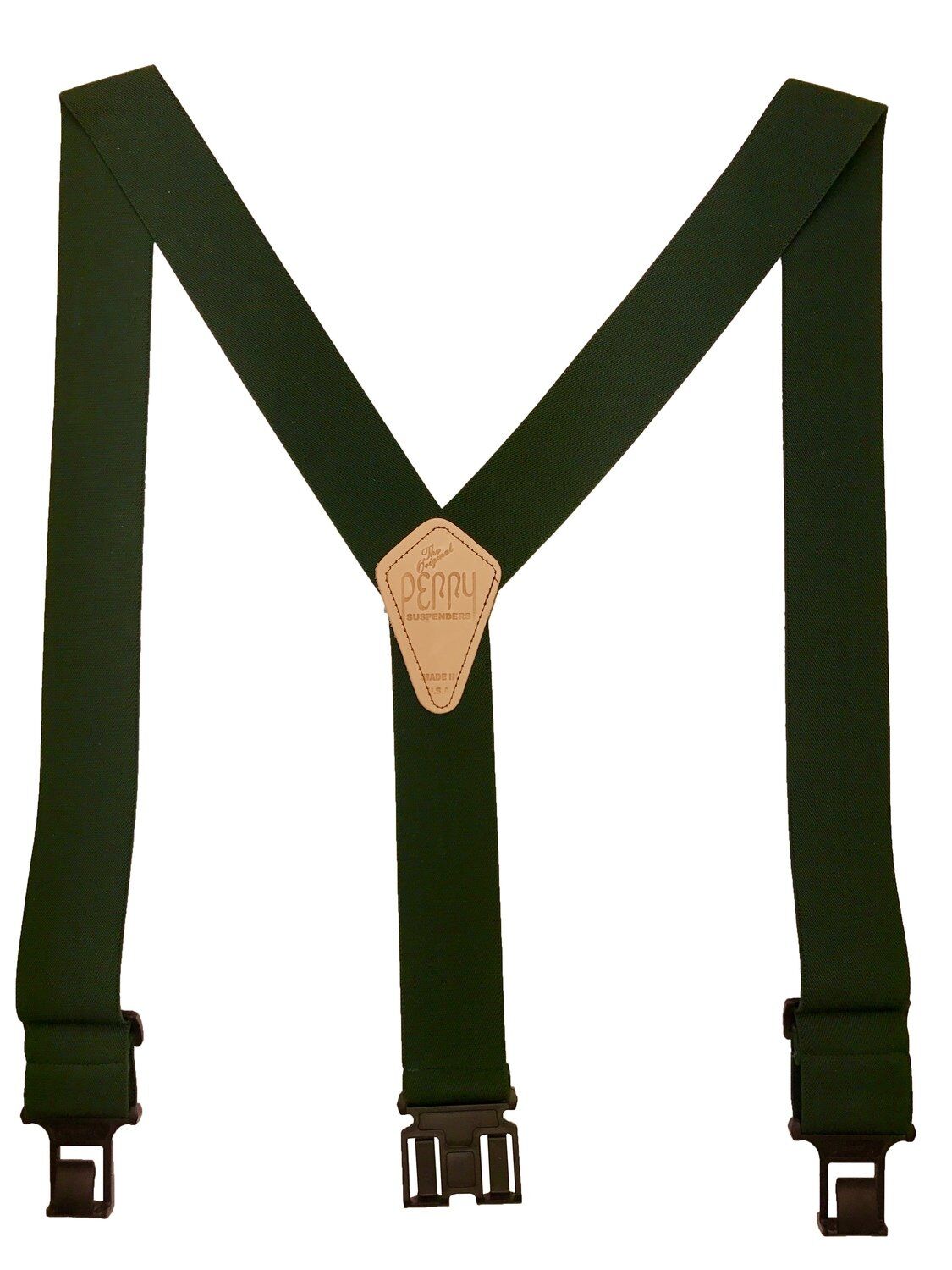 Perry Suspenders Men's Original Perry Suspenders in Hunter Green