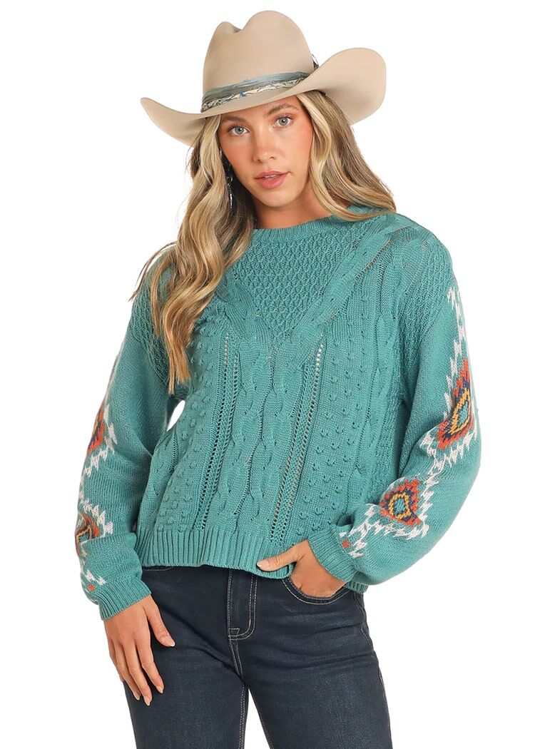 Rock & Roll Denim Women's Aztec Sweater