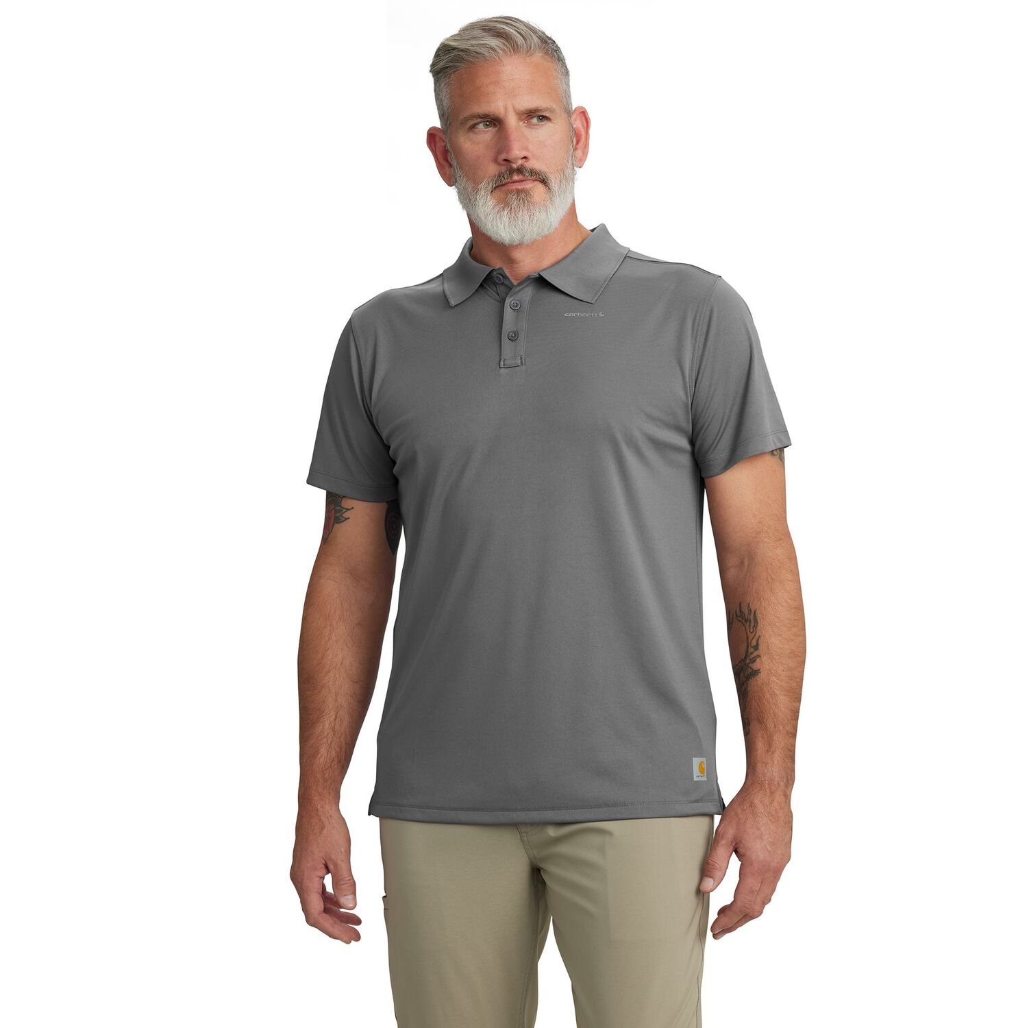 Carhartt Men's Force Sun Defender Relaxed Fit Lightweight Short Sleeve Polo