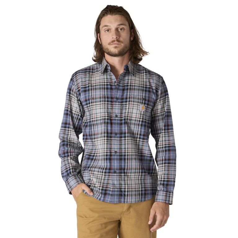 Carhartt Men's Rugged Flex Relaxed Fit Lightweight Long Sleeve Plaid Shirt