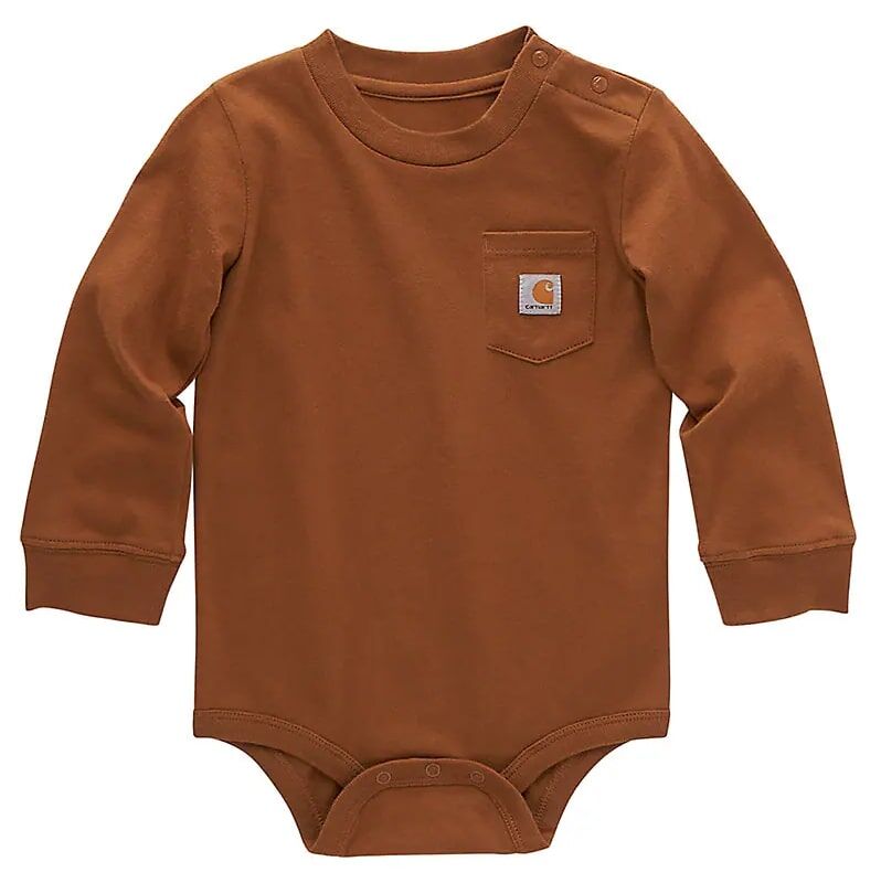 Carhartt Kids' Long Sleeve Pocket Bodysuit