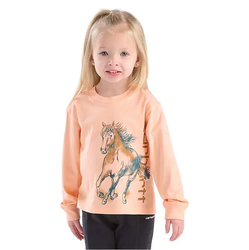 Carhartt Girl's Long Sleeve Wild Horse T-Shirt