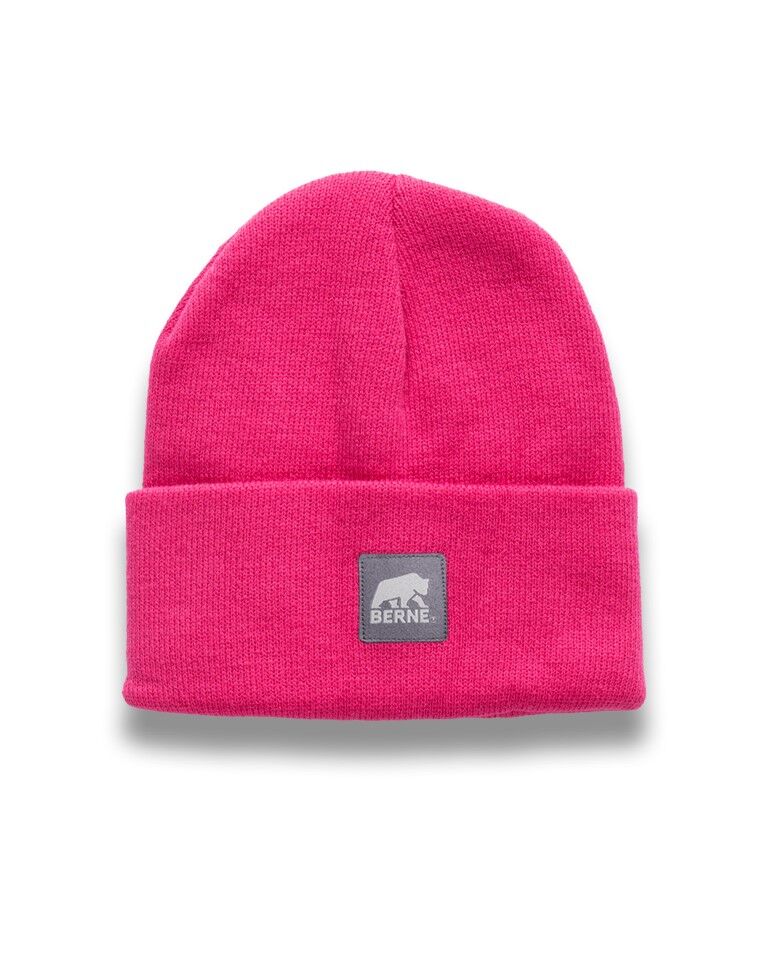 Berne Men's Heritage Knit Cuff Beanie in Magenta
