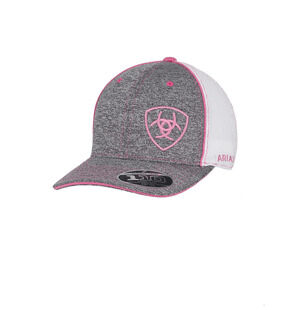 M & F Western Women's Ariat Flexfit 110 Cap in Grey
