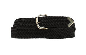 M & F Western Men's Woven Braided Belt in Black