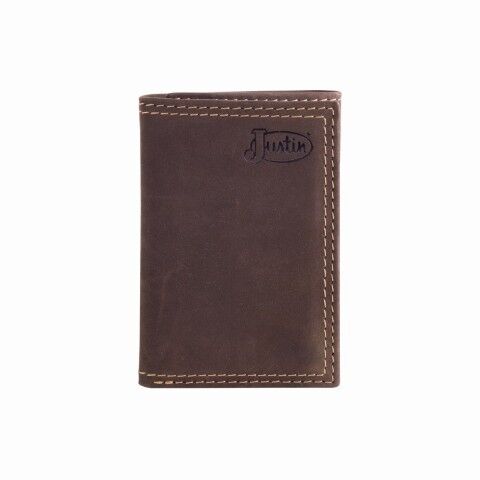 Justin Men's Genuine Leather Trifold Wallet