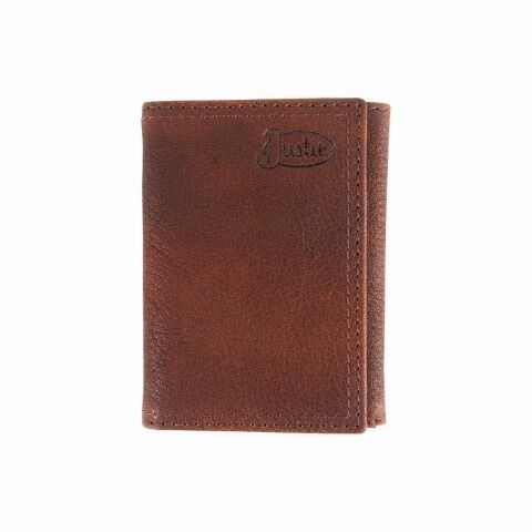 Justin Men's Genuine Leather Bifold Wallet