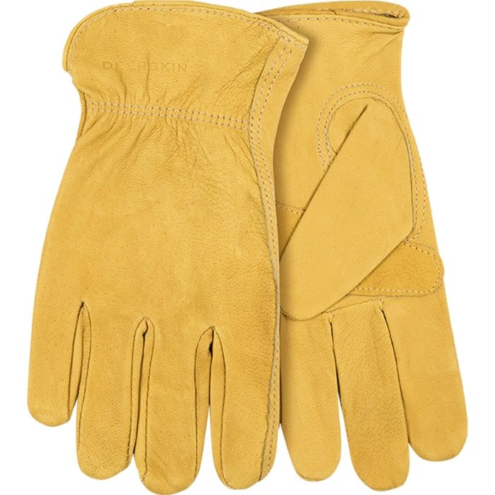 Kinco Grain Deerskin Driver Gloves in Golden