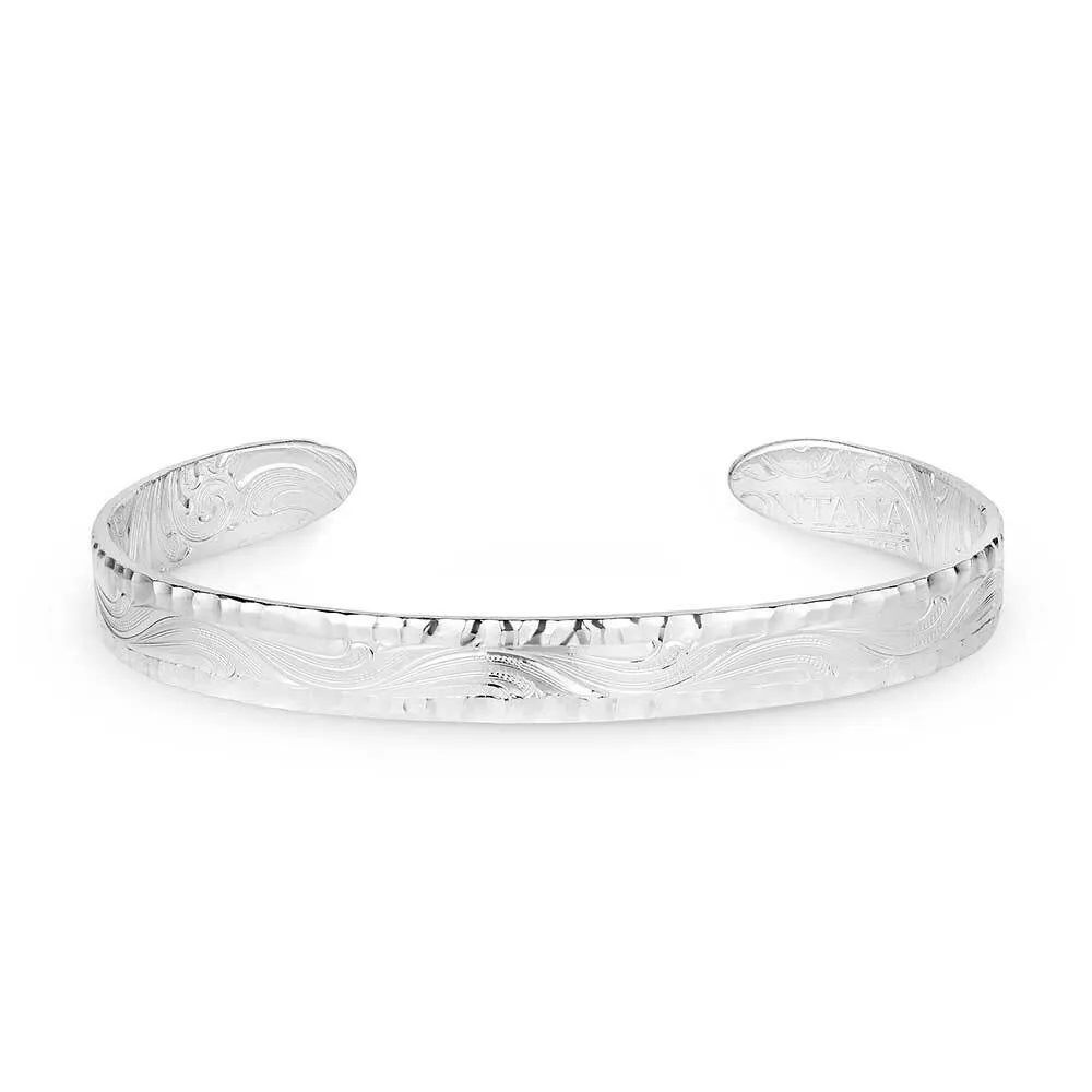 Montana Silversmiths Timeless Elegance Chiseled Cuff Bracelet