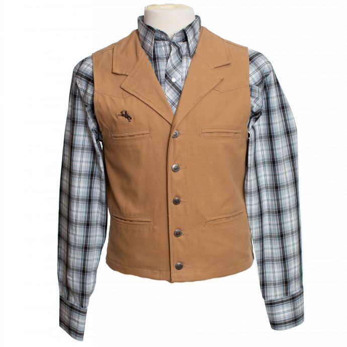 Wyoming Traders Men's Bronco Canvas Vest