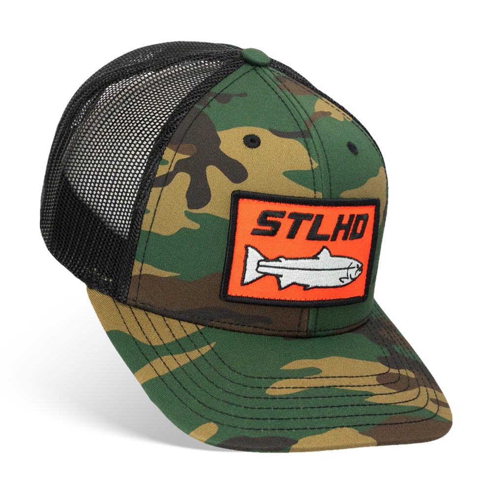 STLHD Men's Snapback Trucker Hat in Camo