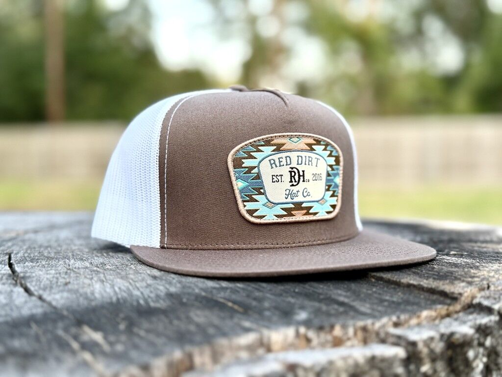 Red Dirt Hat Co. Men's Aztec Jango Flat Bill Snapback Cap